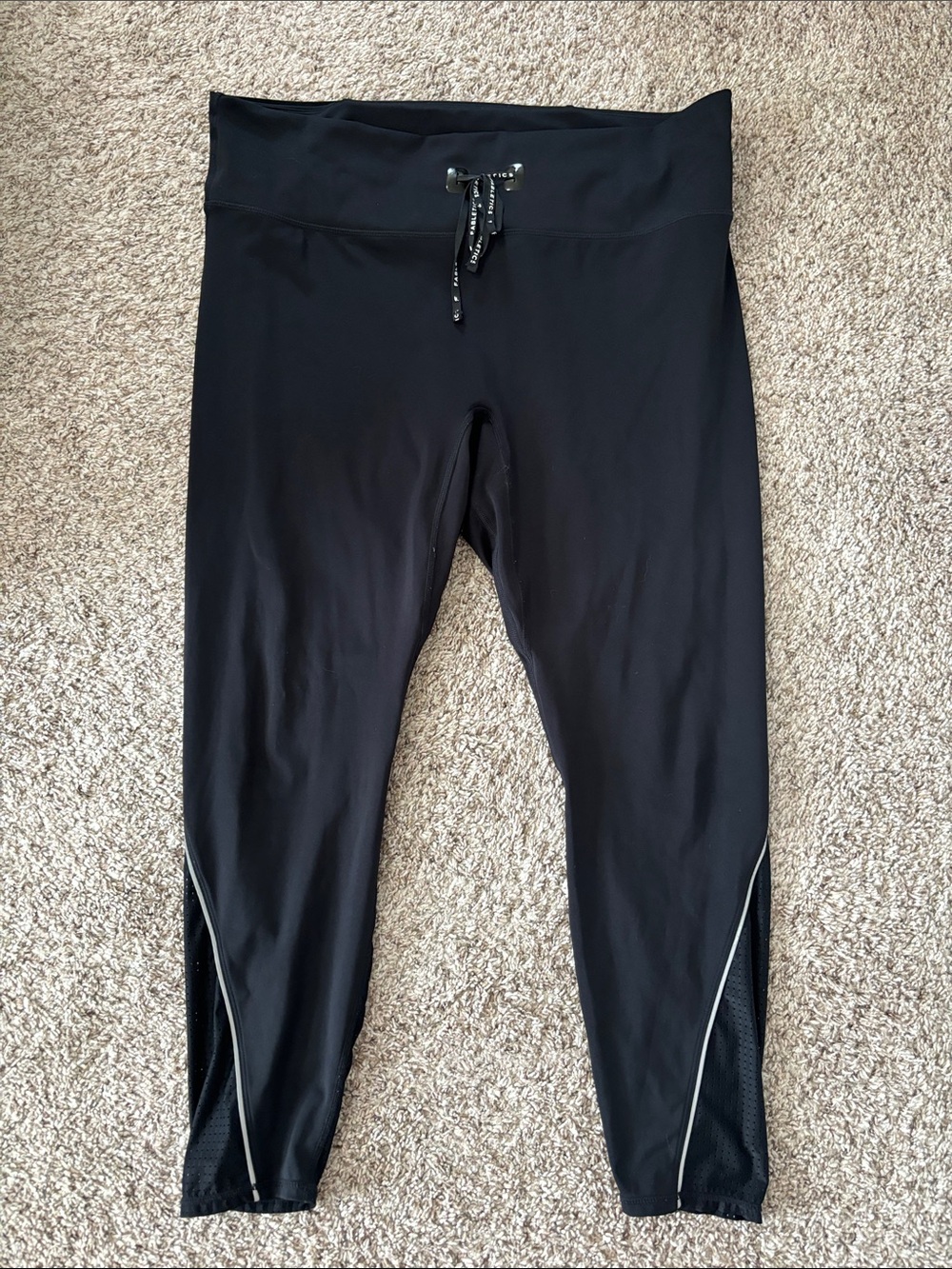 Fabletics black  Athletic Drawstring Leggings